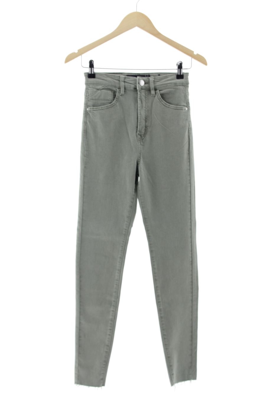 Jeans Stradivarius de la taille 34, de couleur vert de denim