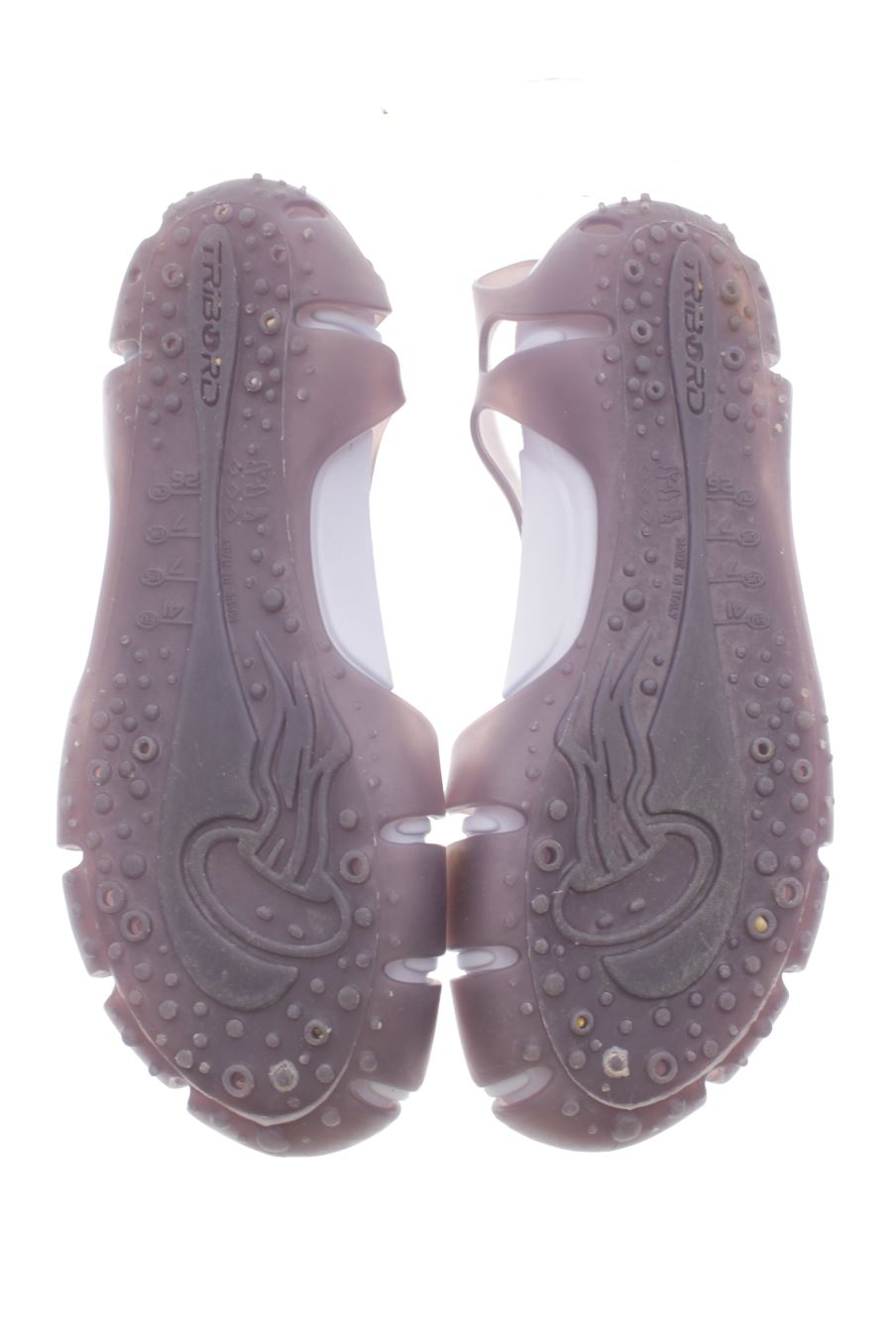 Chanclas de Tribord (DECATHLON) de la talla 41, de color morado de