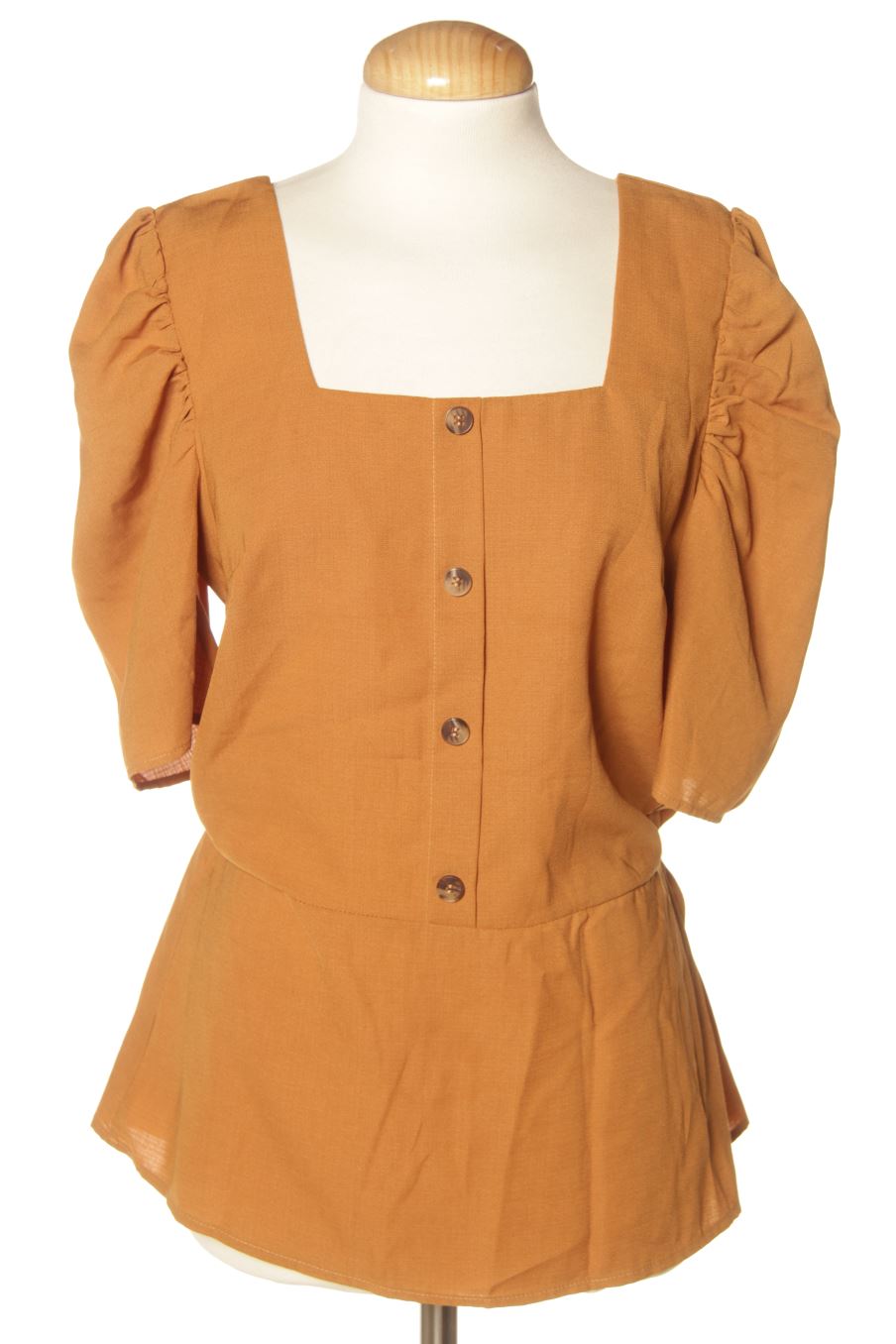Blouse à manches courtes sisters de la taille XS, de couleur marron