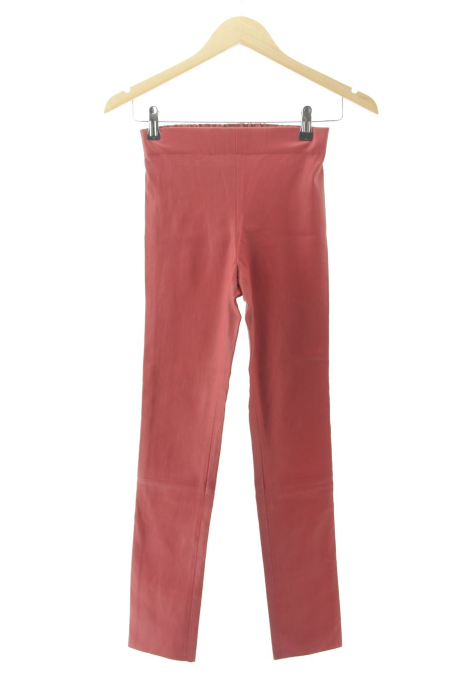 Pantalón de POINTENOIRE de la talla XS, de color rojo de piel