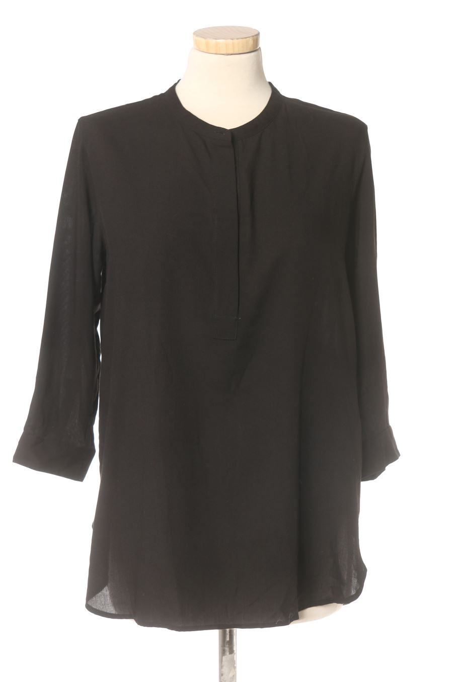 Blouse à manches longues Uniqlo de la taille S, de couleur noir