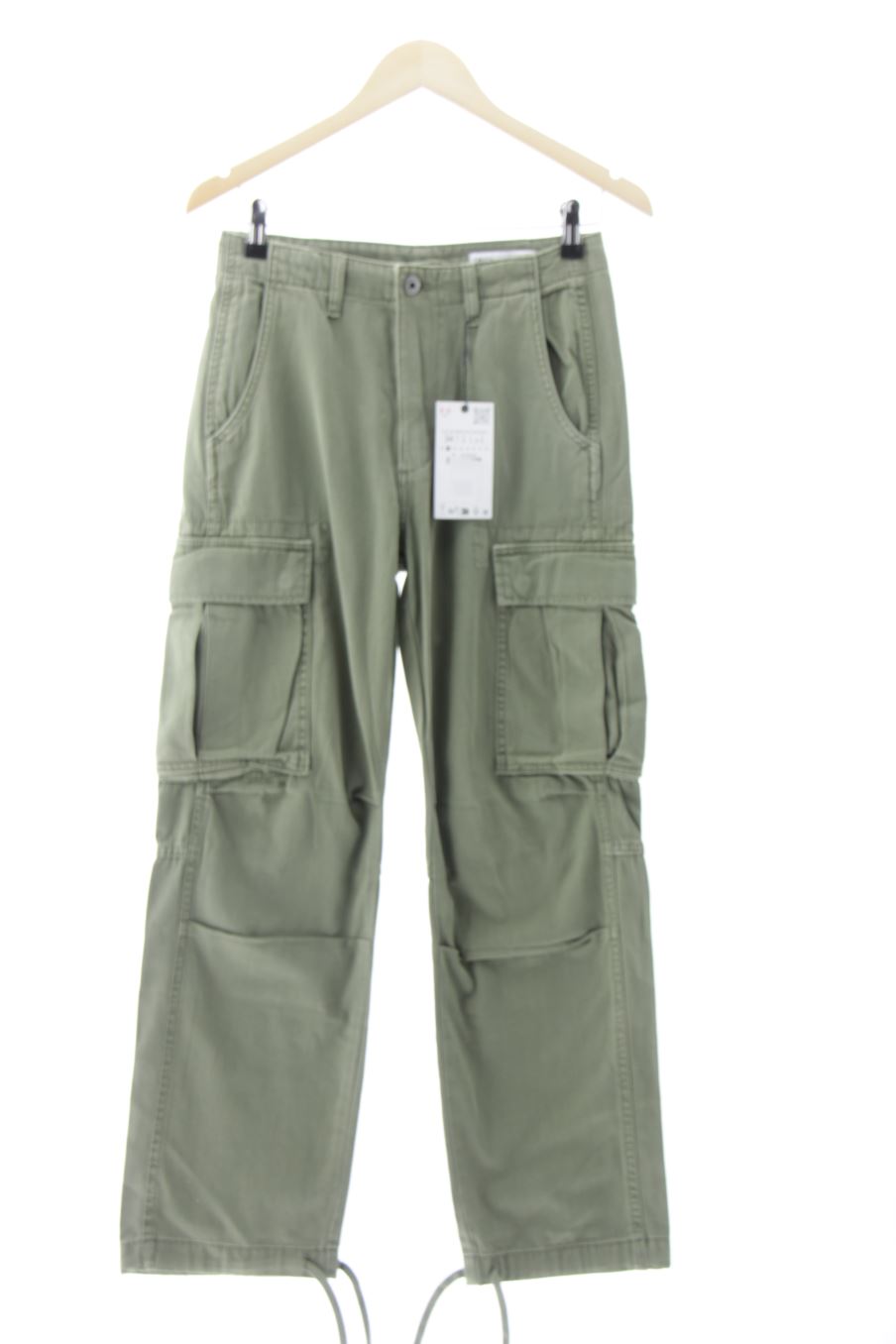 Jeans Zara de la taille 34, de couleur vert de denim