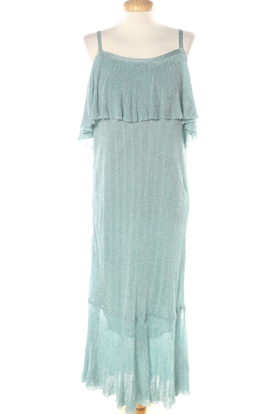 Robe Zara de la taille M, de couleur turquoise