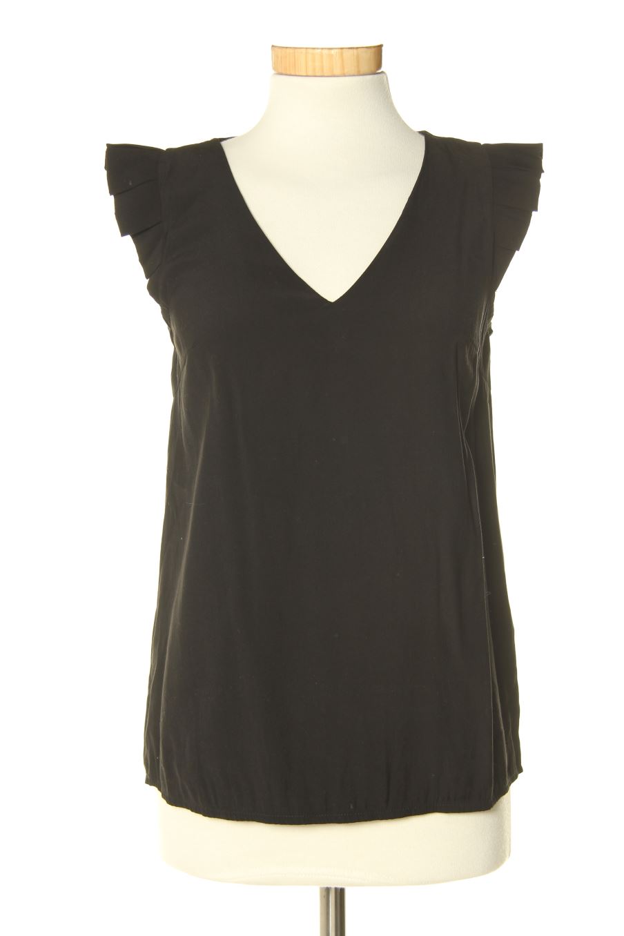Blouse à manches courtes Grace&Mila de la taille S, de couleur noir