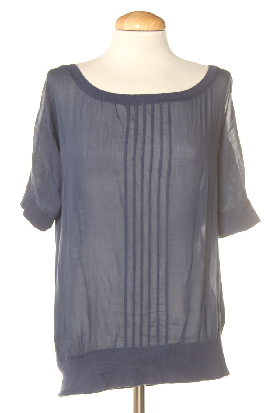 Blusa de manga corta de Stradivarius de la talla S, de color azul marino