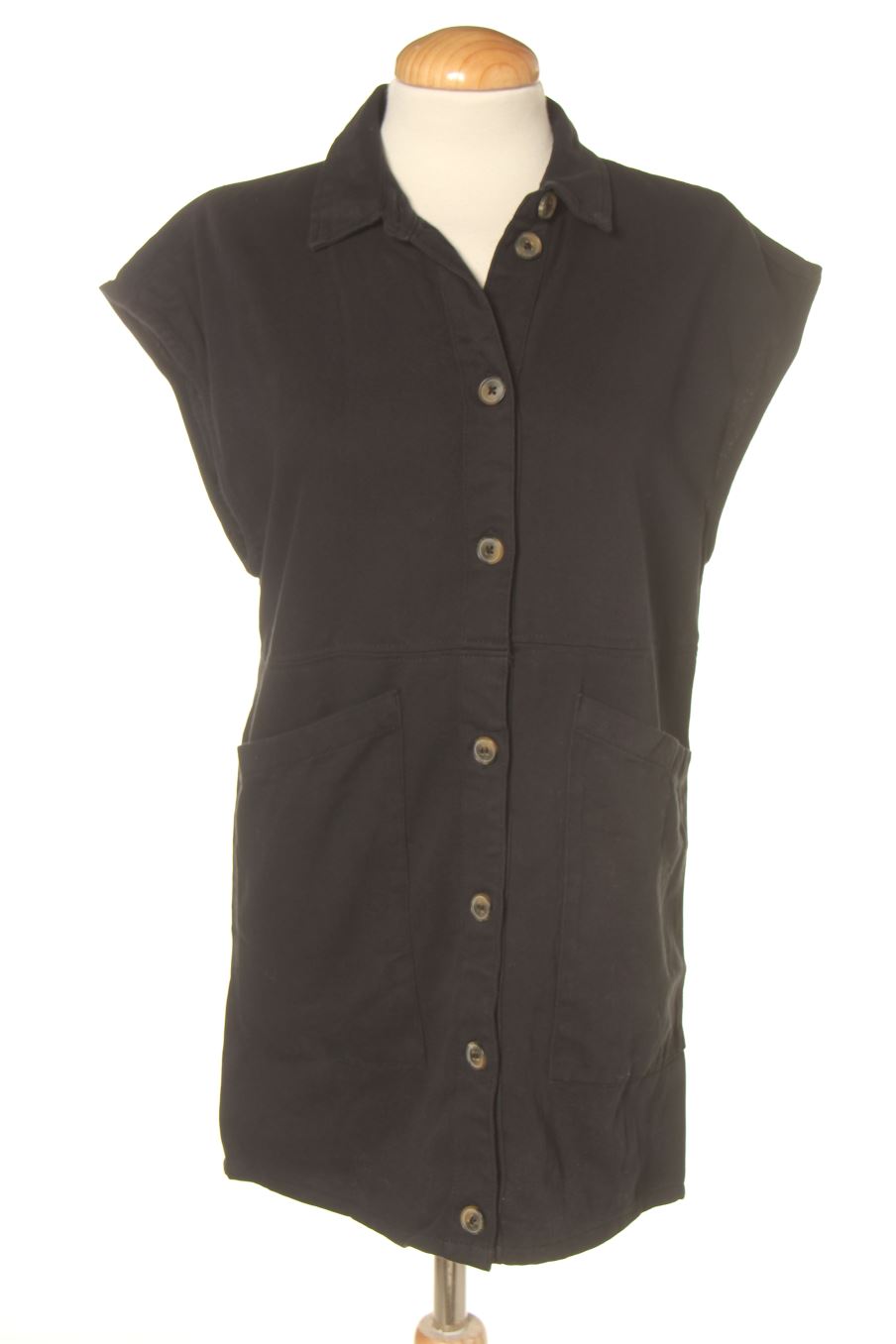 Chaleco de tela de Noisy may de la talla XS, de color negro de ropa vaquera