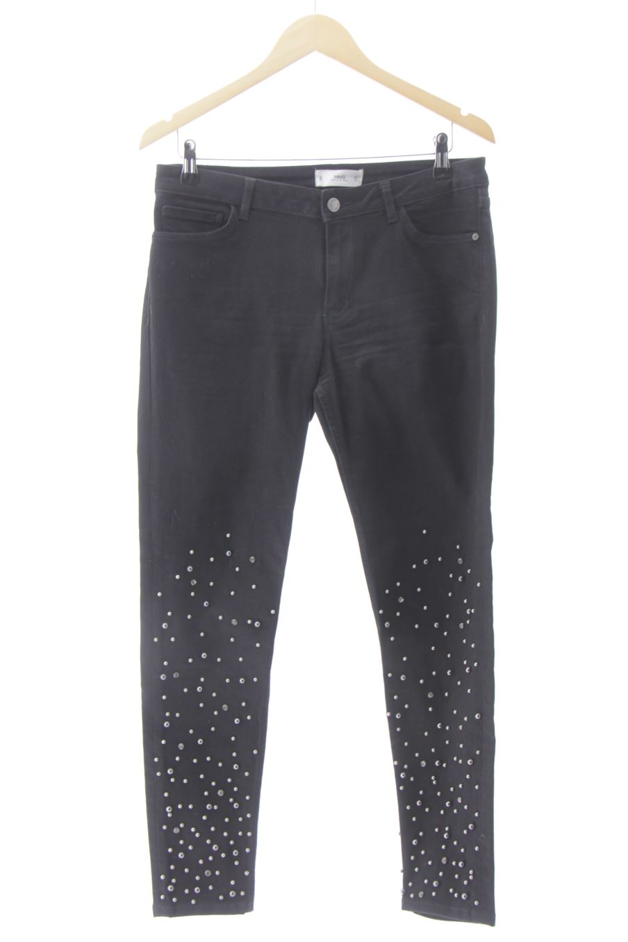Jeans Mango de la taille 42, de couleur noir de denim