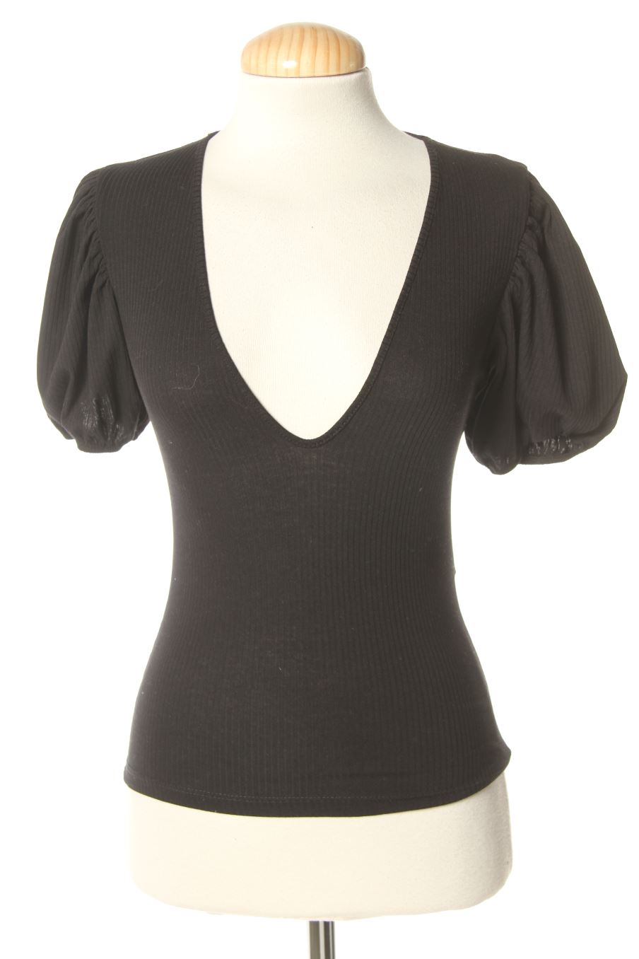 Top de Zara de la talla XS, de color negro