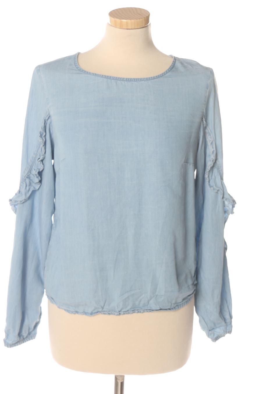 Blouse à manches longues Camaieu de la taille 34, de couleur bleu