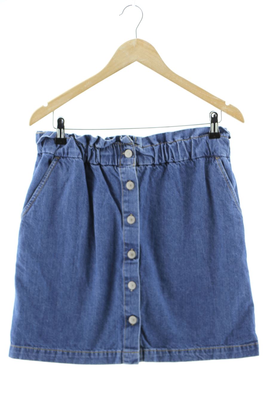 Jupe Promod de la taille 42, de couleur bleu de denim