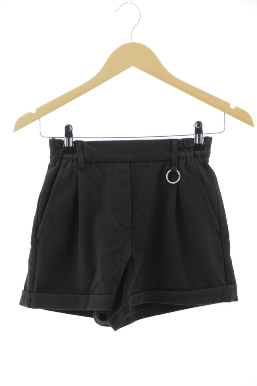 Pantaloni corti de Bershka de la talla XS, de color nero