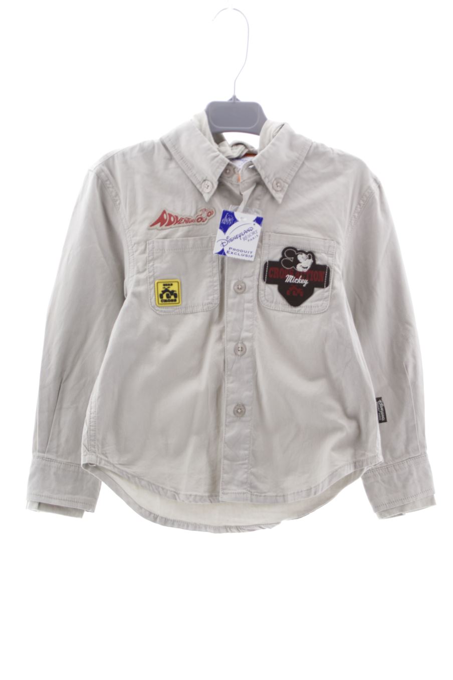 Chemise manches longues Disney de la taille 4 ans avec une étiquette