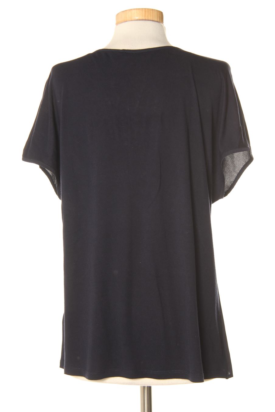 Blouse à manches courtes Punt roma de la taille M, de couleur bleu marine