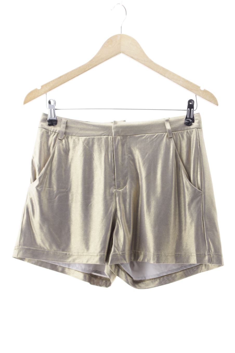 Pantalón corto de Molly Bracken de la talla XS, de color dorado