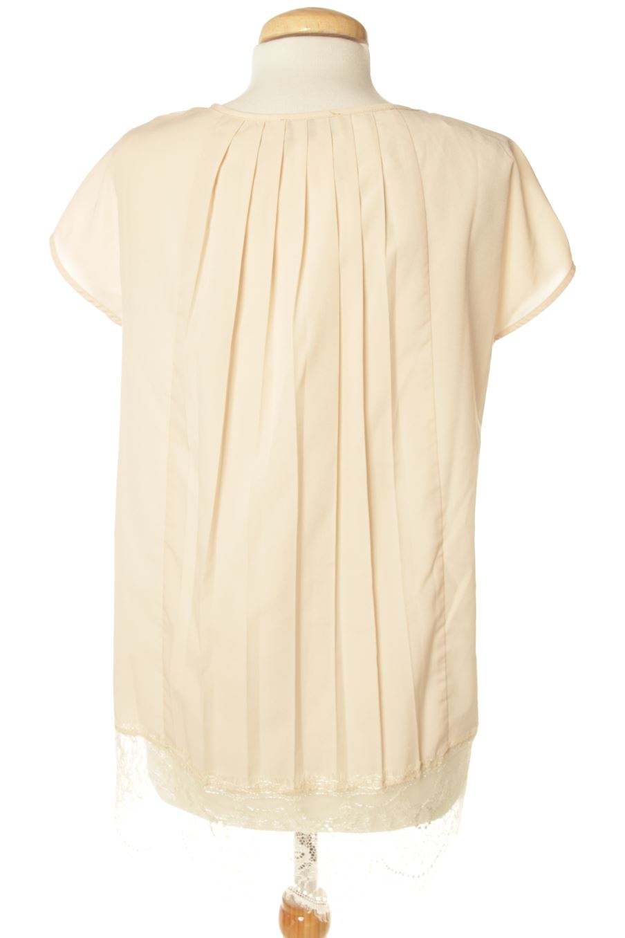 Blouse à manches courtes Molly Bracken de la taille XS, de couleur beige