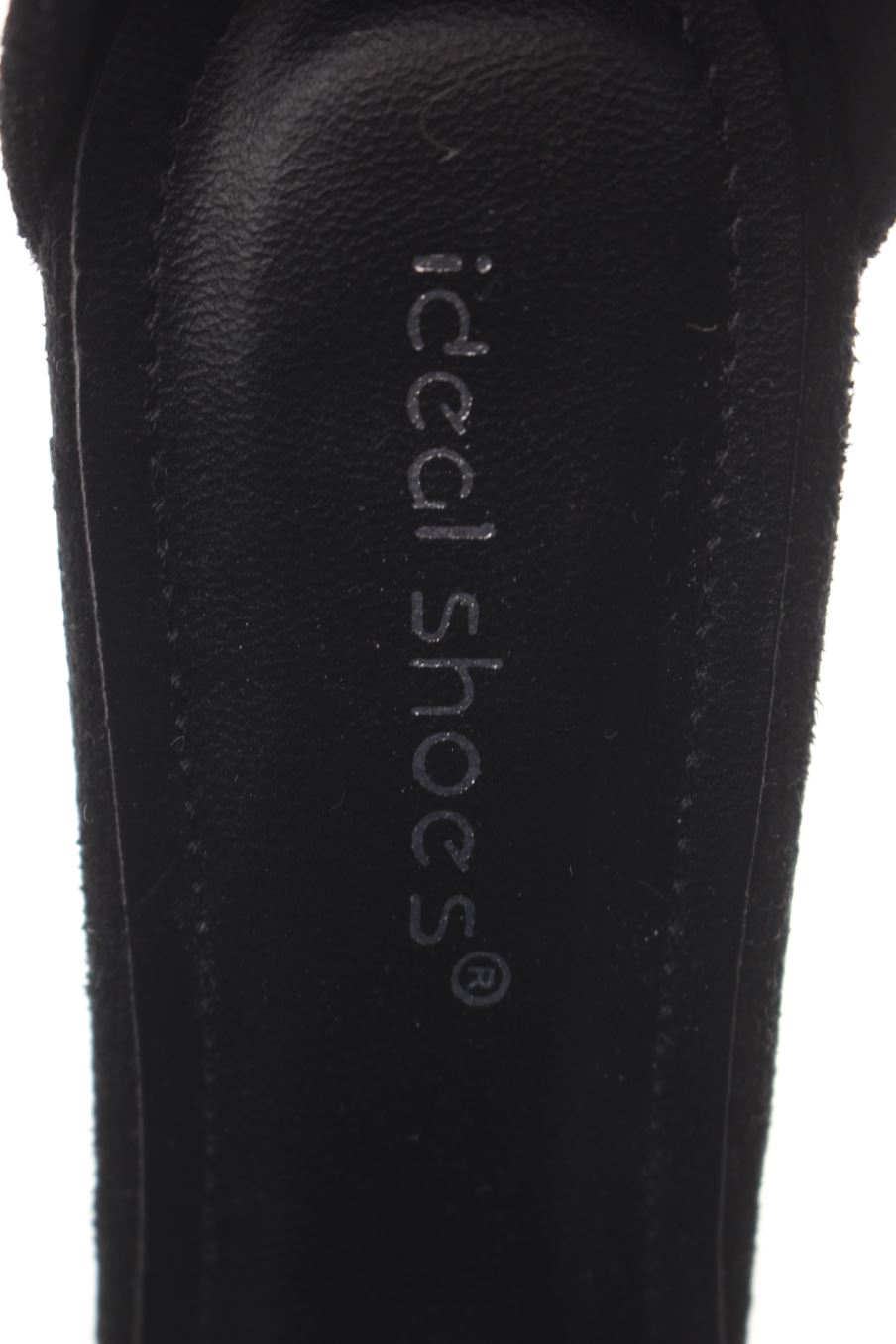Sandalias tacon de Ideal Shoes de la talla 37, de color negro de