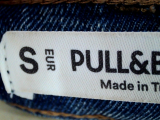 Jupe Pull & Bear de la taille S, de couleur bleu de denim