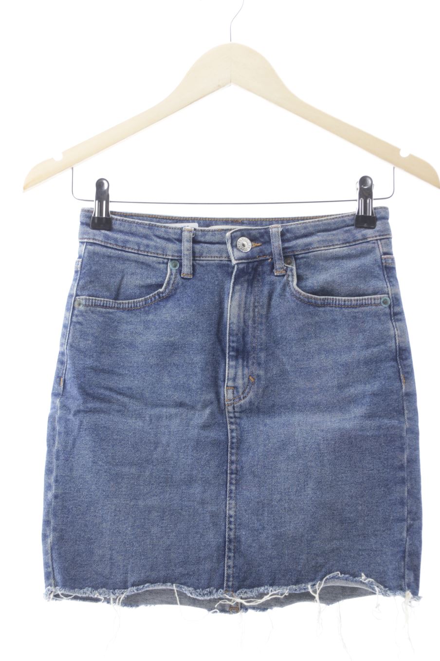 Jupe Pull & Bear de la taille S, de couleur bleu de denim