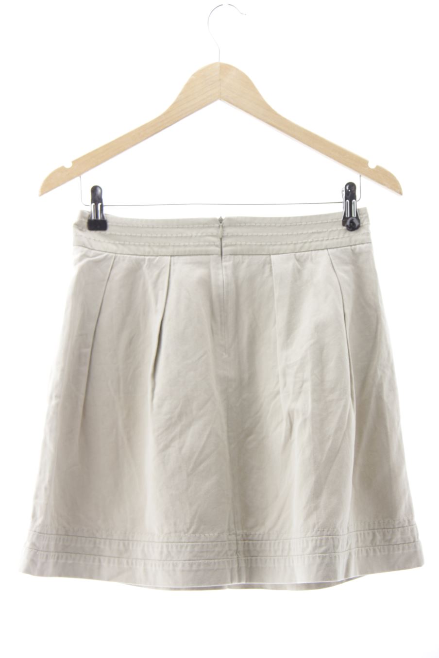 Falda de Massimo Dutti de la talla 36, de color beige