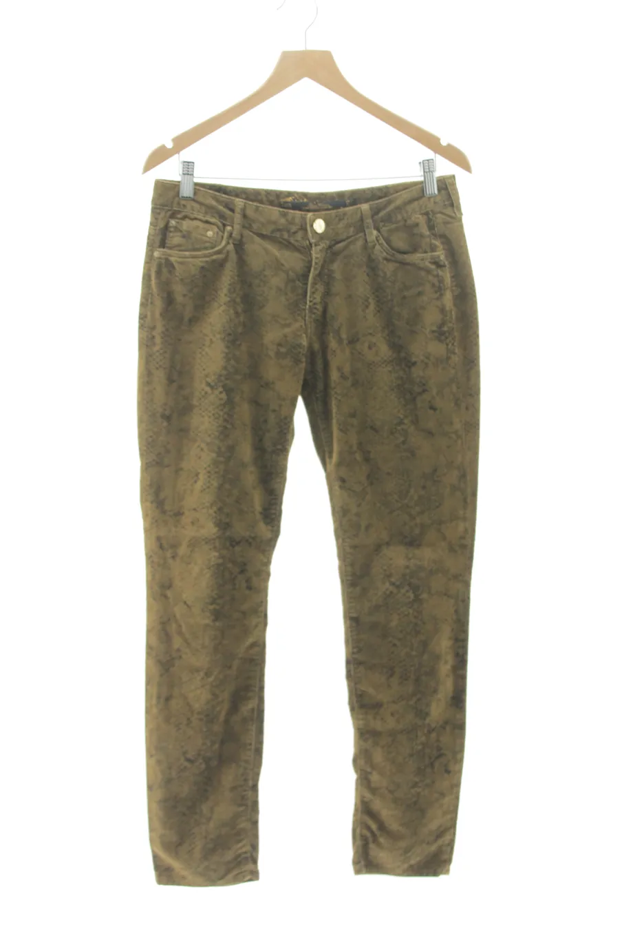 Pantalon Zara de la taille 40, de couleur vert