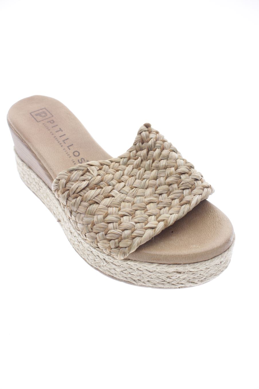 Sandalen mit Absatz von Pitillos in der Grösse 35, in der Farbe beige aus