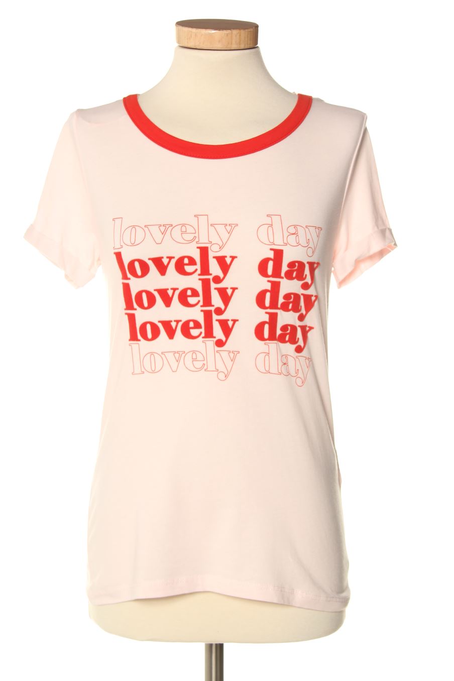 T-shirt Naf Naf de la taille S, de couleur rouge