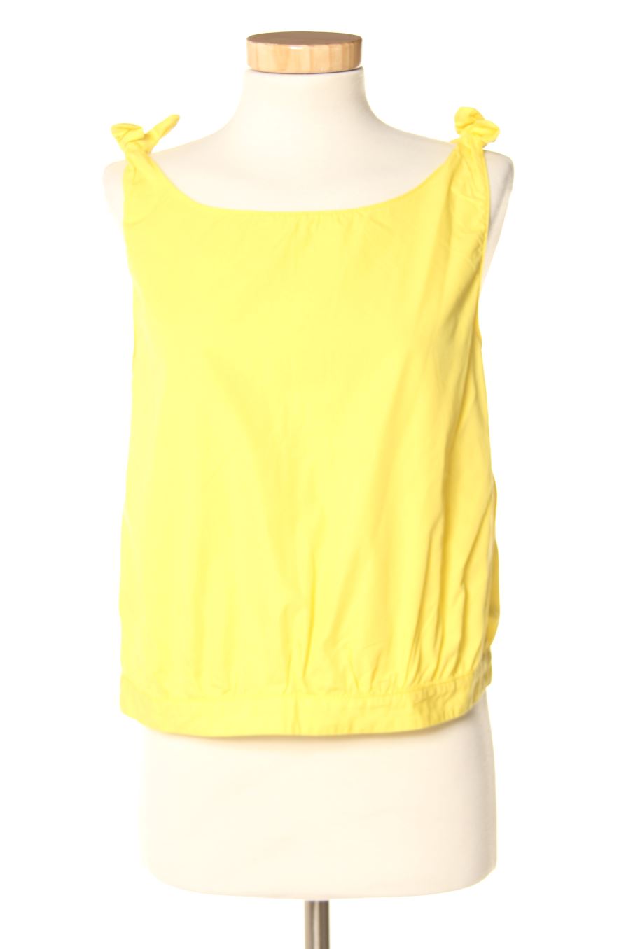 Blusa de manga corta de Trafaluc de la talla S, de color amarillo