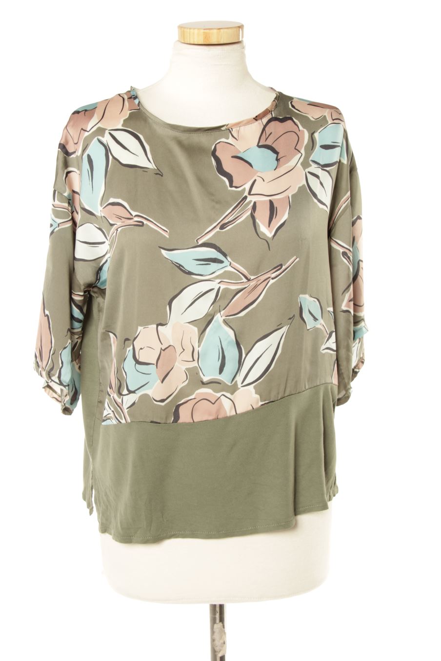 Blouse à manches courtes Mango de la taille S, de couleur imprimés