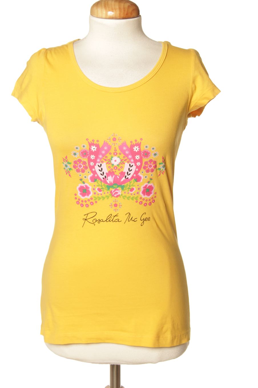 T-shirt Rosalita Mc Gee de la taille S, de couleur jaune