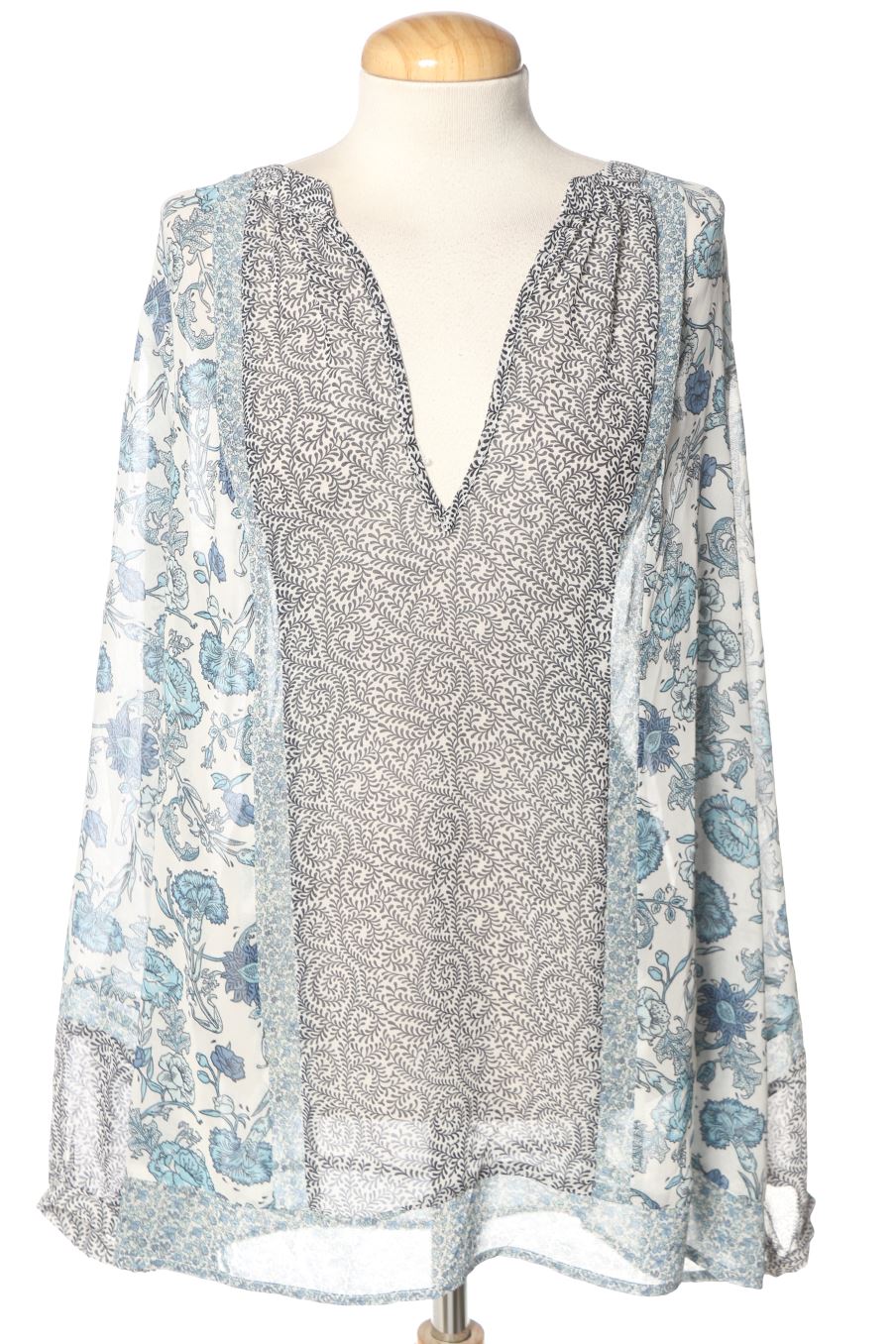 Blusa a maniche lunghe de Punto roma de la talla 50, de color stampato
