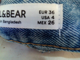 Jeans Pull & Bear de la taille 36, de couleur bleu de denim
