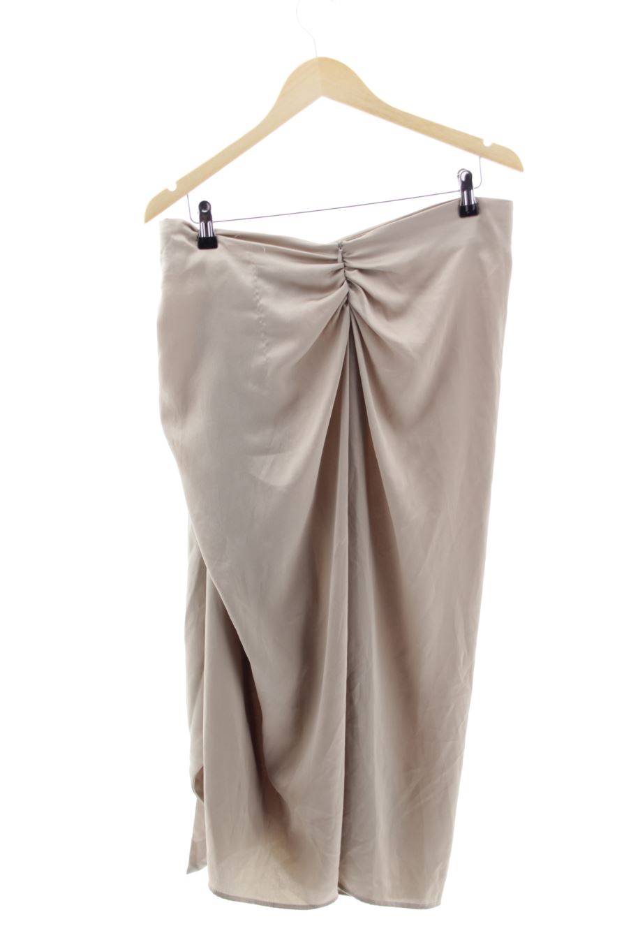 Falda de Zara de la talla XL, de color marrón