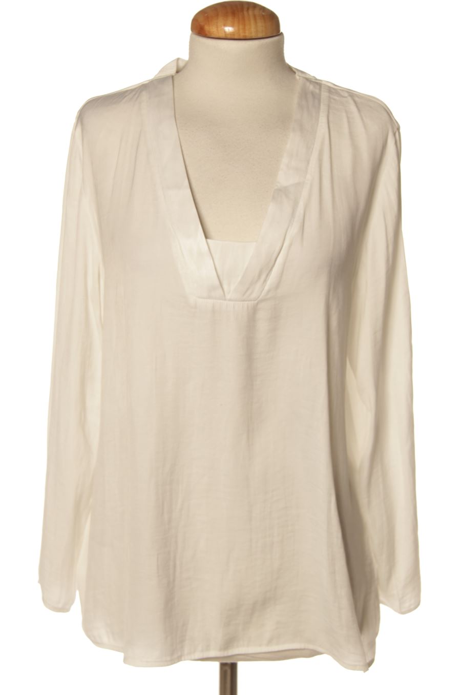 Blouse à manches longues Sfera de la taille L, de couleur blanc