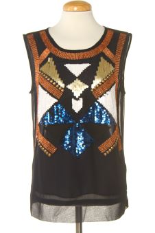 Camisa sin mangas L Desigual