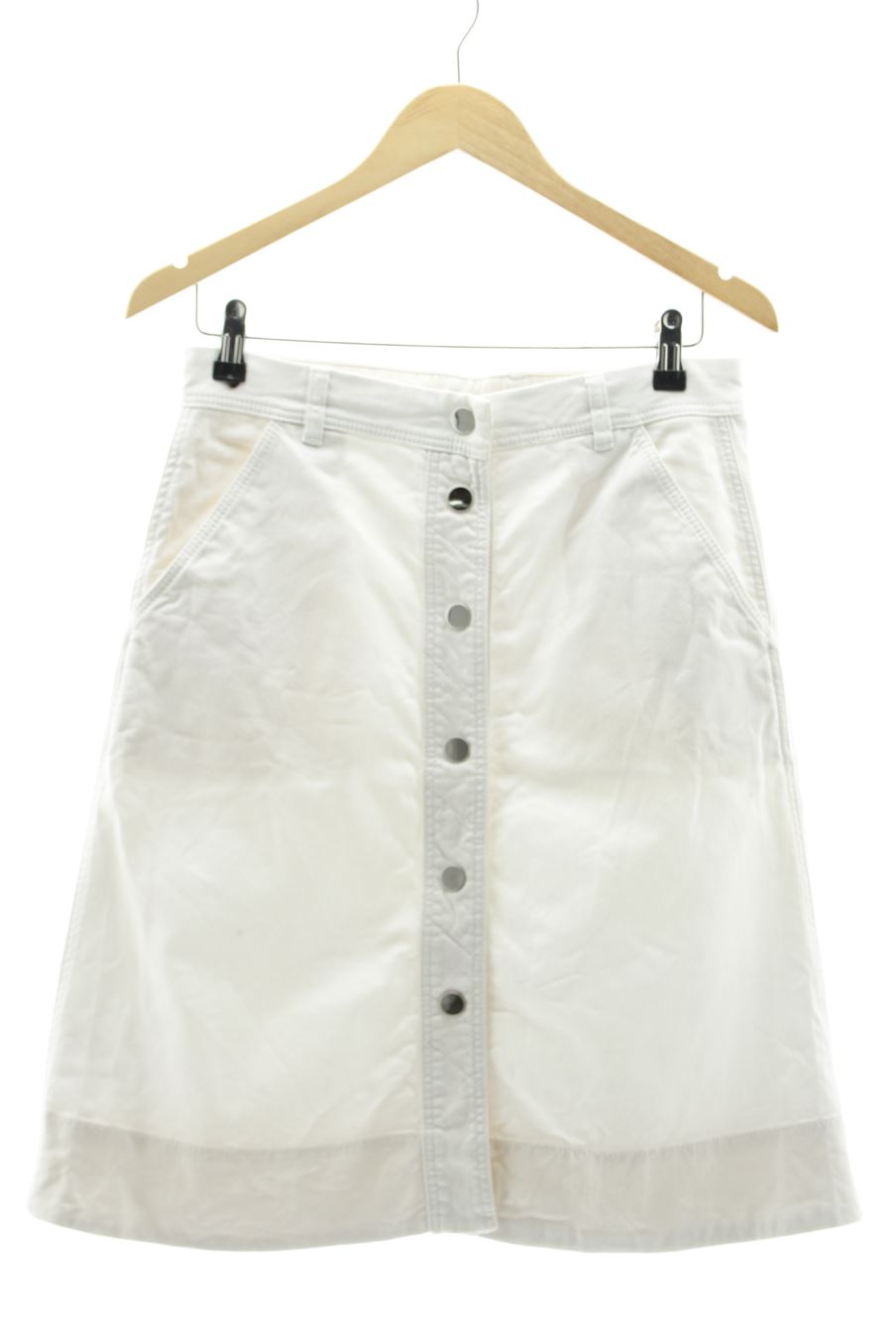 Jupe Massimo Dutti de la taille 40, de couleur blanc de denim