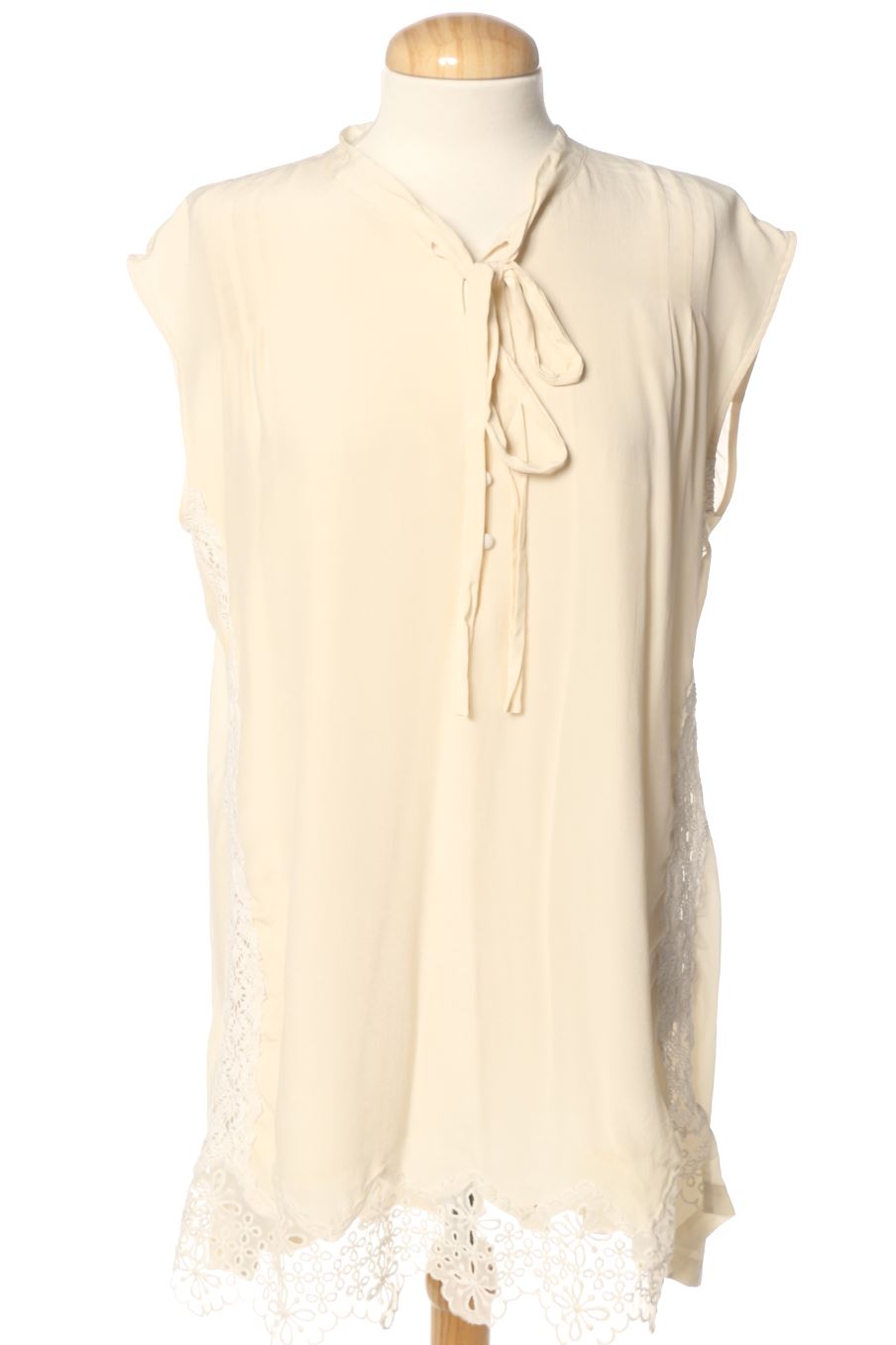 Blusa a maniche corte de Twin-set de la talla L, de color beige