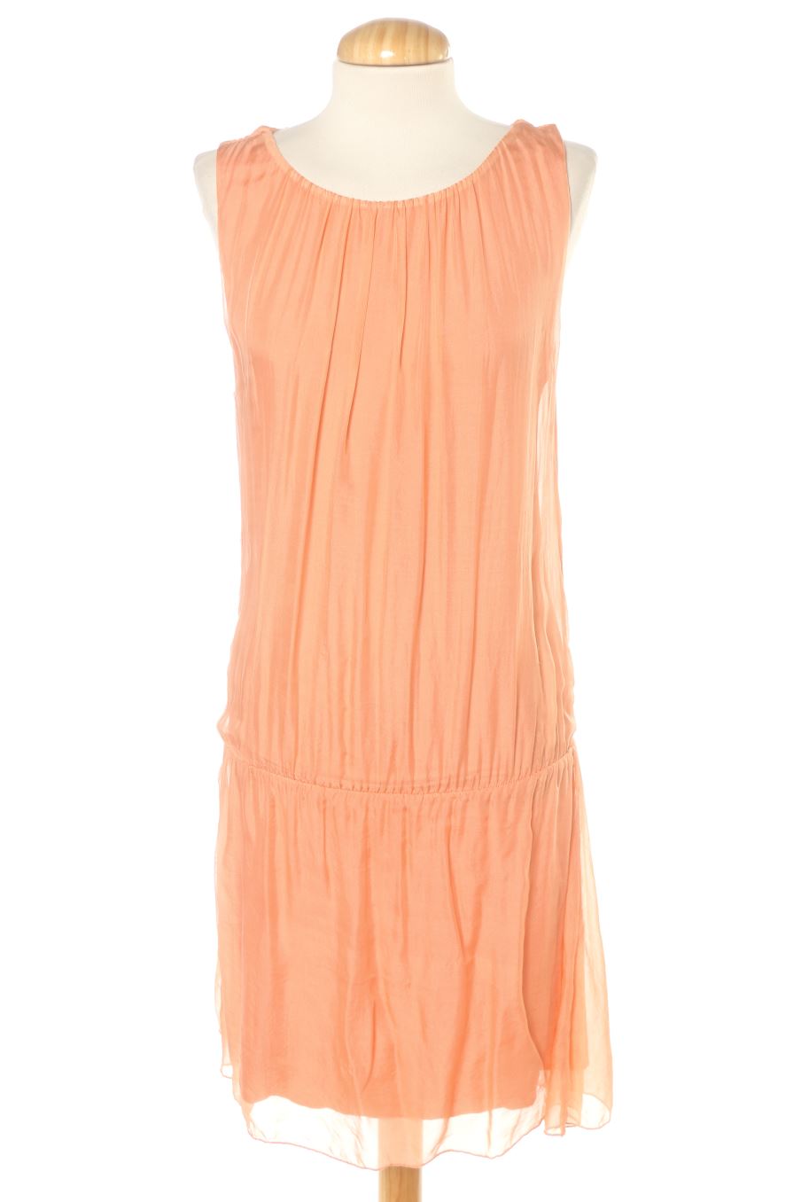 Einfaches Kleid von Made in italy Größe XS, Farbe Koralle, für