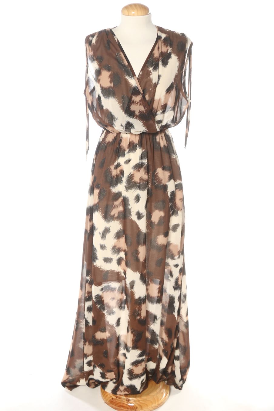 Aufwändiges Kleid von VIDRIO Größe L, Farbe Braun, für