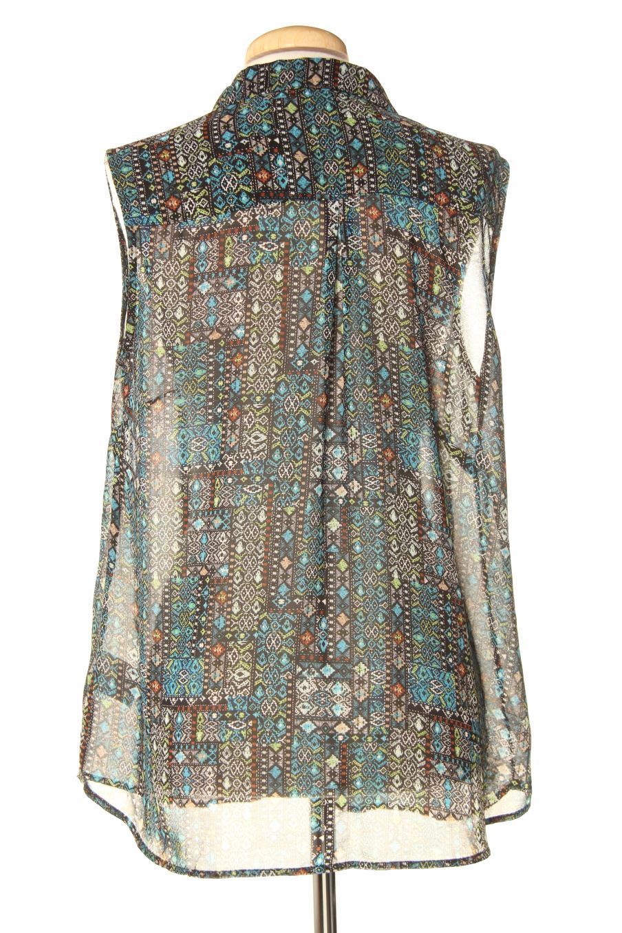 Camisa sin mangas de Laura Torelli de la talla 40, de color estampado