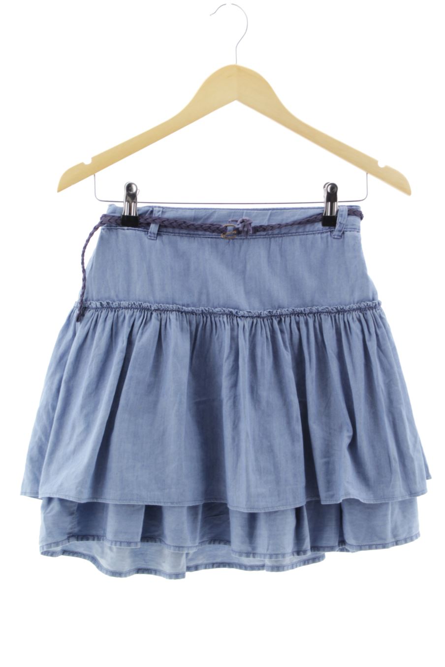 Jupe Okaidi de la taille 14 ans de denim de seconde main