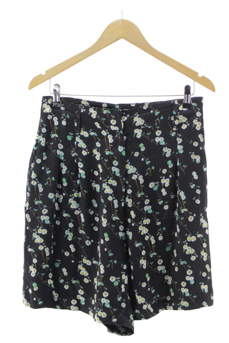 Pantalones cortos de Massimo Dutti de la talla 40, de color flores