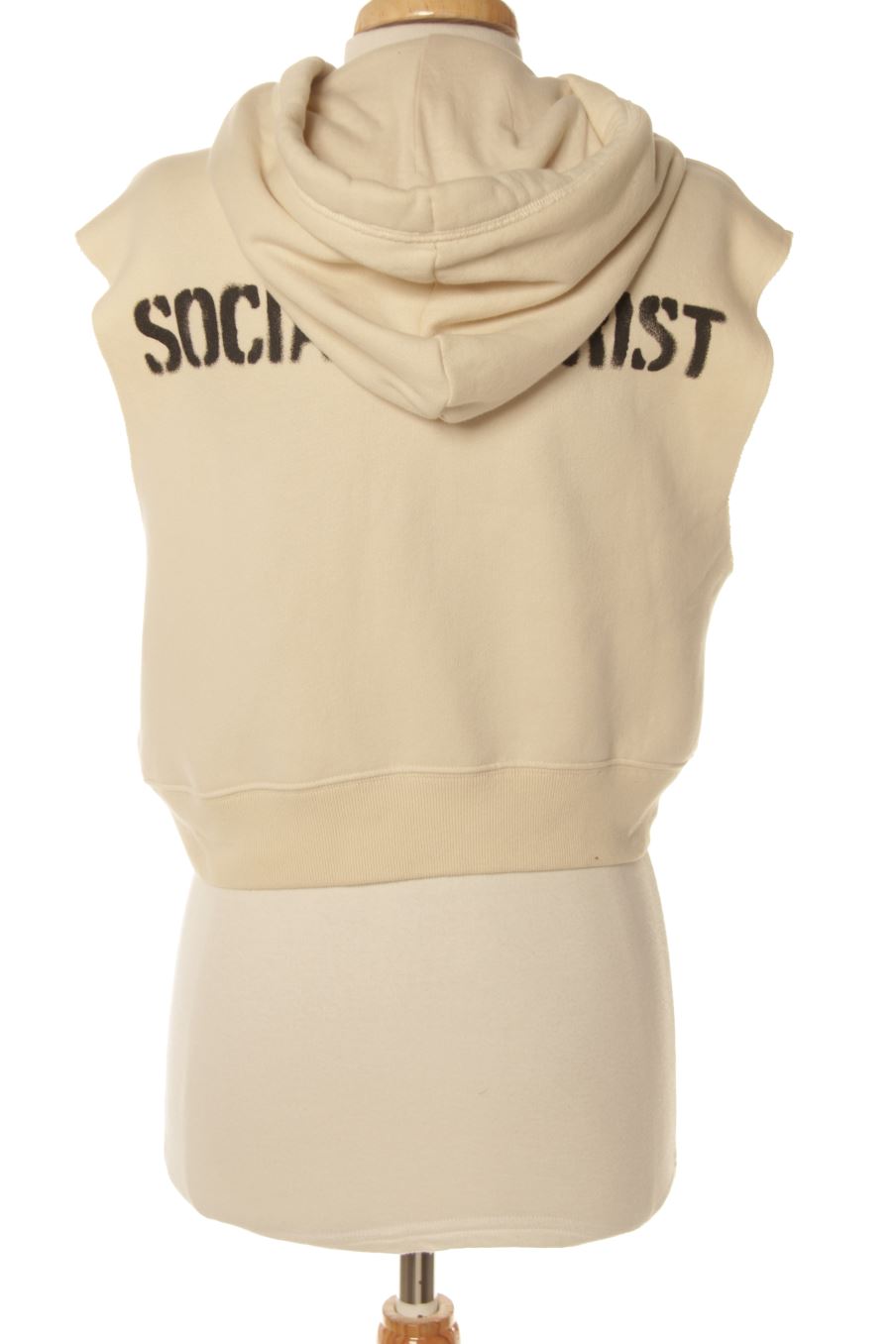 Chaleco de tela de Social Tourist de la talla XS, de color beige