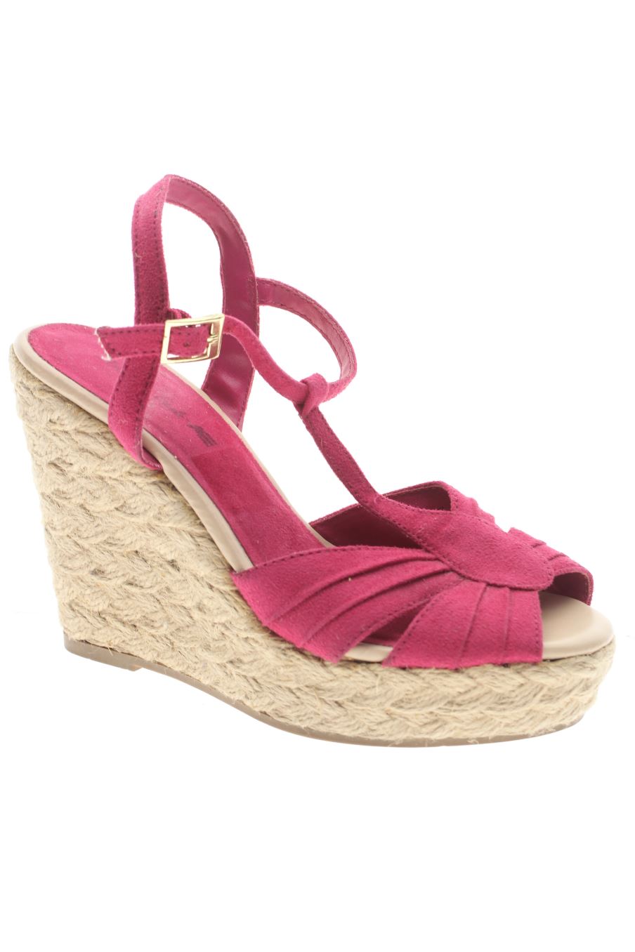 Sandalias tacon de American Eagle de la talla 37, de color rosa de