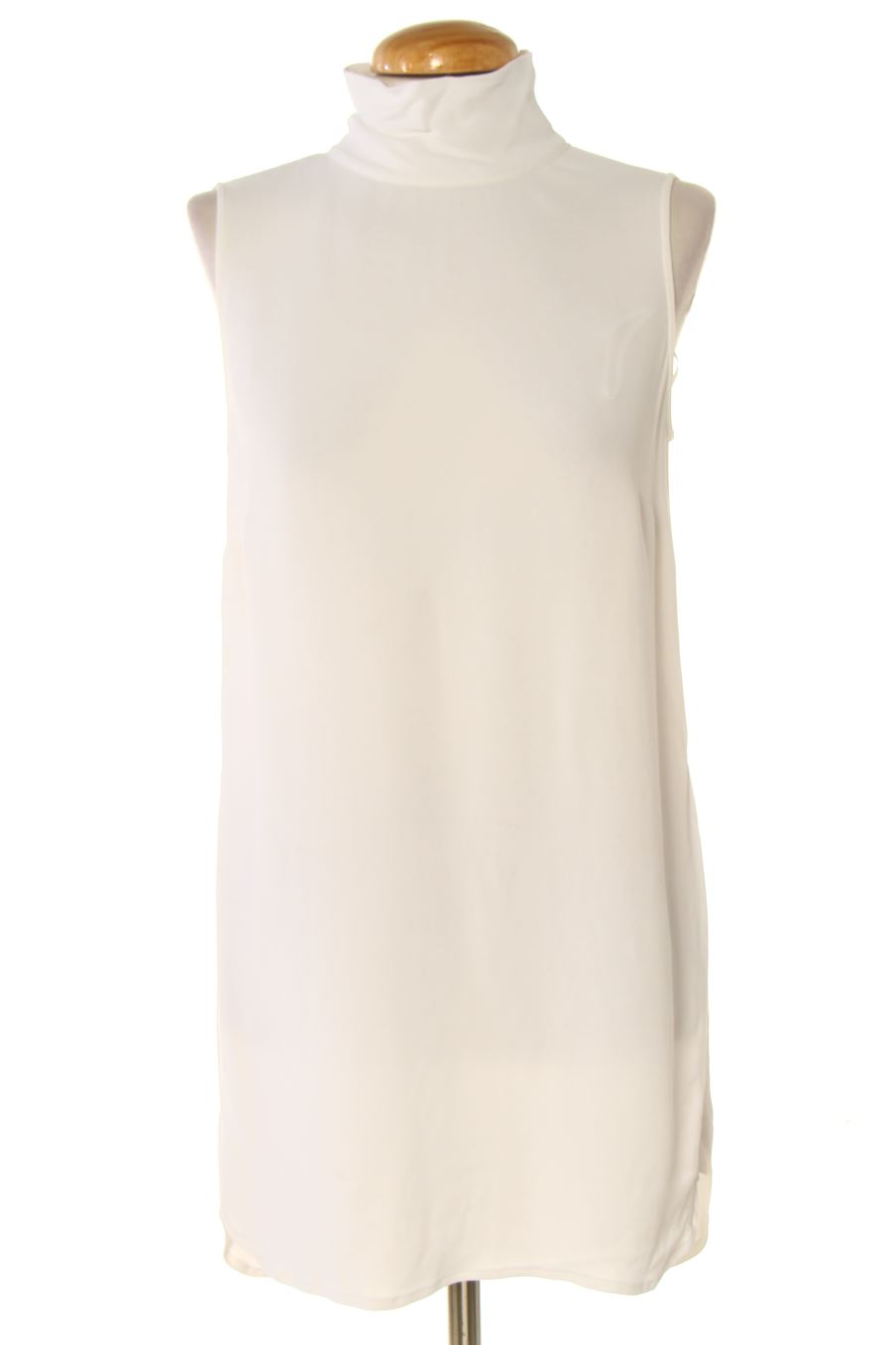 Blusa de manga corta de Massimo Dutti de la talla XS, de color blanco