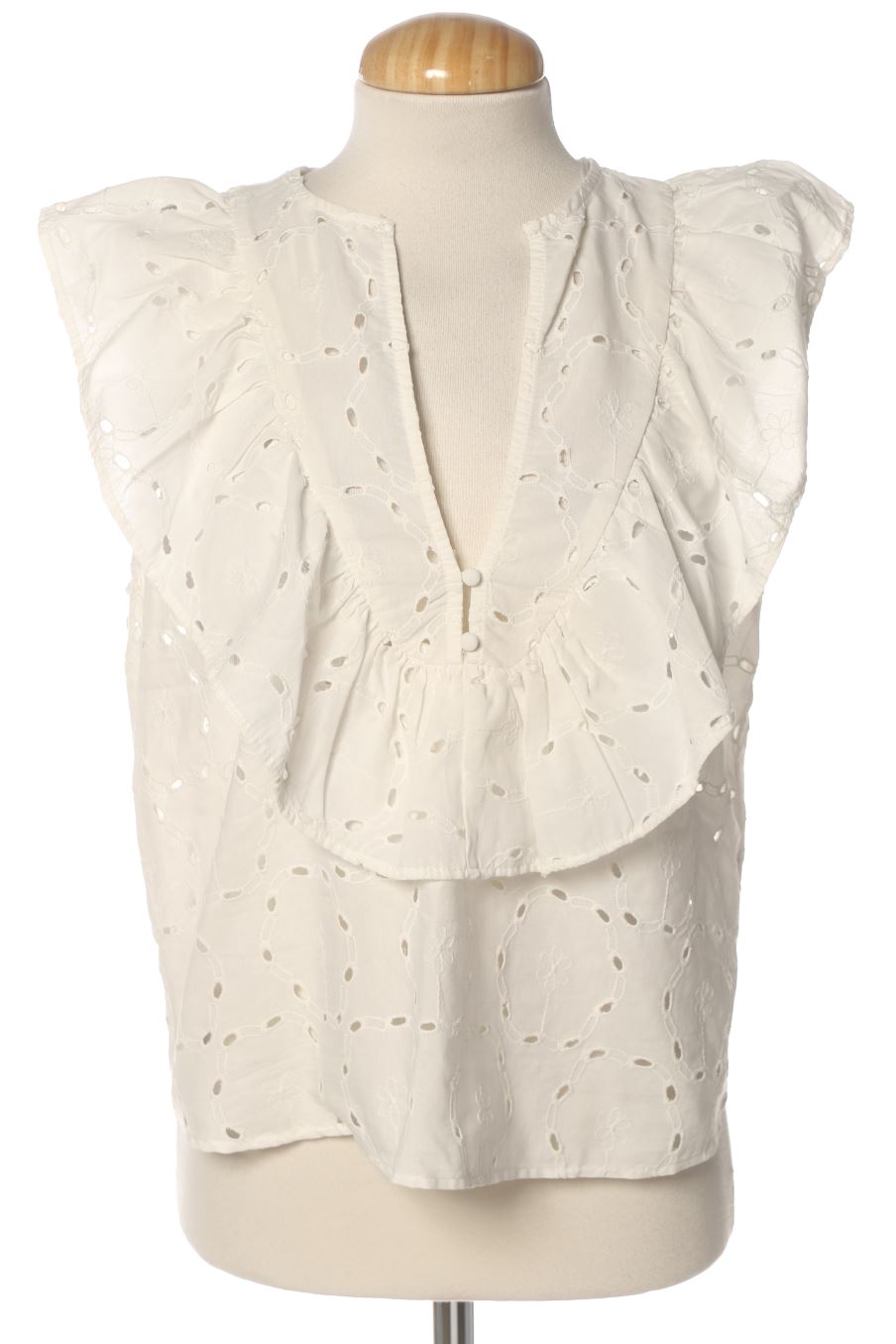 Top Zara de la taille M, de couleur blanc