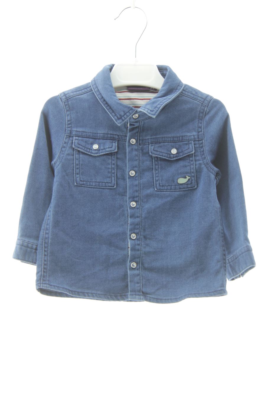 Chemise manches longues Sergent Major de la taille 18 mois de denim de seconde main