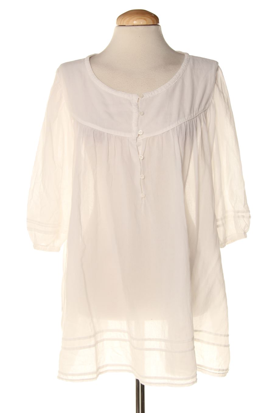Blouse à manches courtes Comptoir des Cotonniers de la taille 44, de couleur blanc