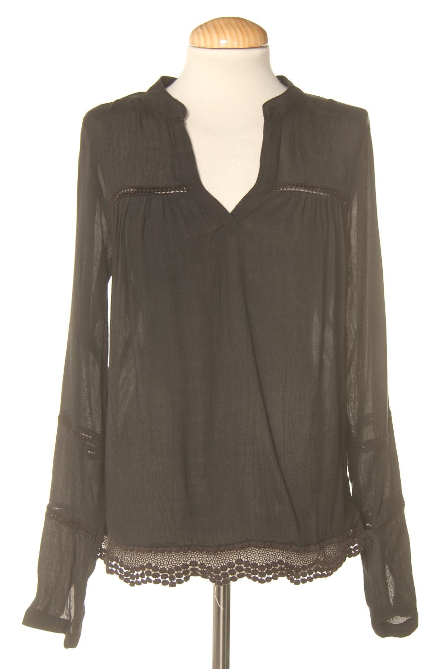 Blouse à manches longues Vila de la taille S, de couleur noir