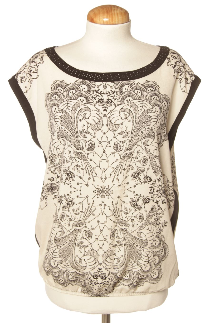 Blouse à manches courtes Promod de la taille M, de couleur imprimés