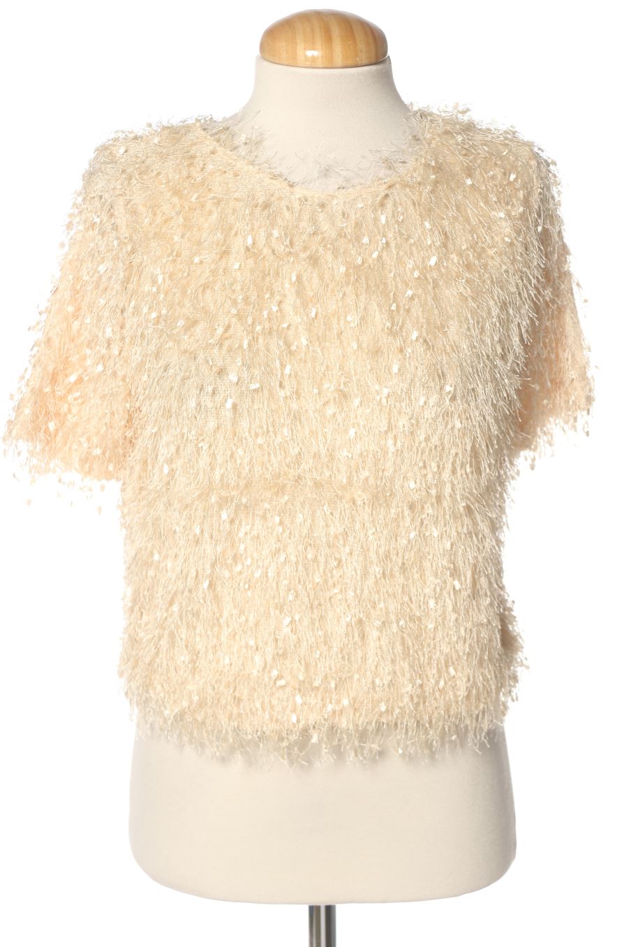 Blouse à manches courtes Mango de la taille S, de couleur jaune